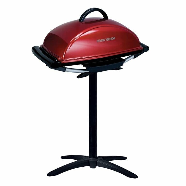 Grill with Ease: Discover the George Foreman Electric Grill in Vibrant Red, GFO201R!